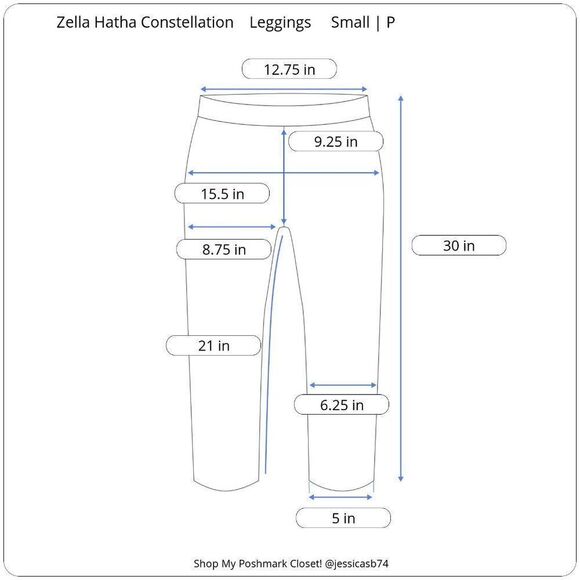 Zella Hatha Constellation High Rise Crop Leggings - Picture 8 of 8
